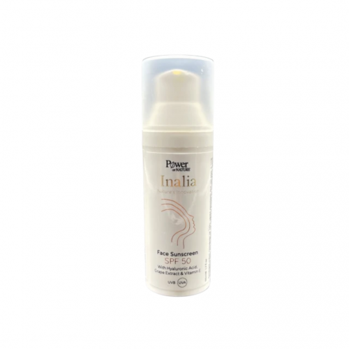 Inalia Face Sunscreen Αντηλιακή Κρέμα Προσώπου SPF50, 50ml